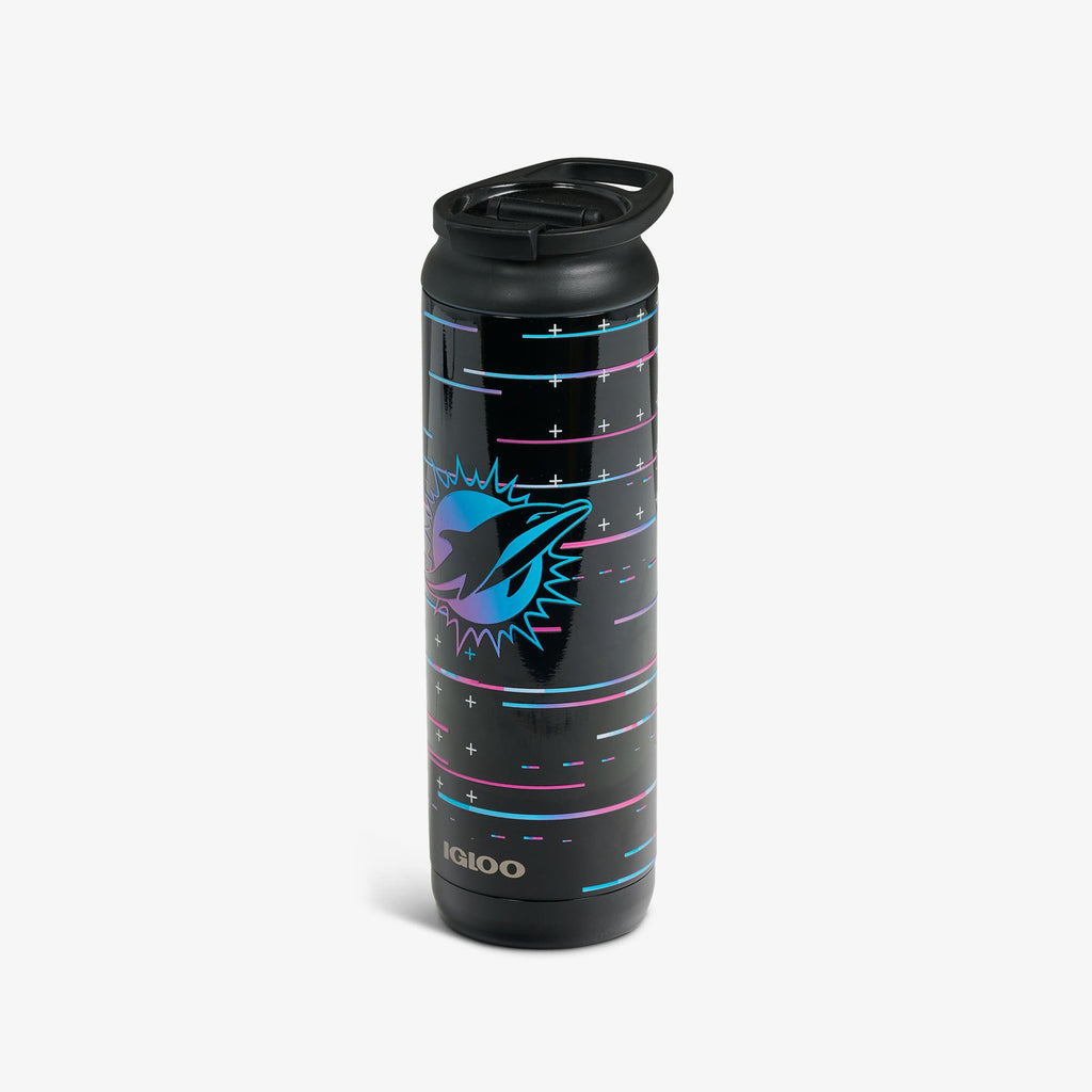 NFL Neon Miami Dolphins 20 Oz Flip ‘n’ Sip Tumbler